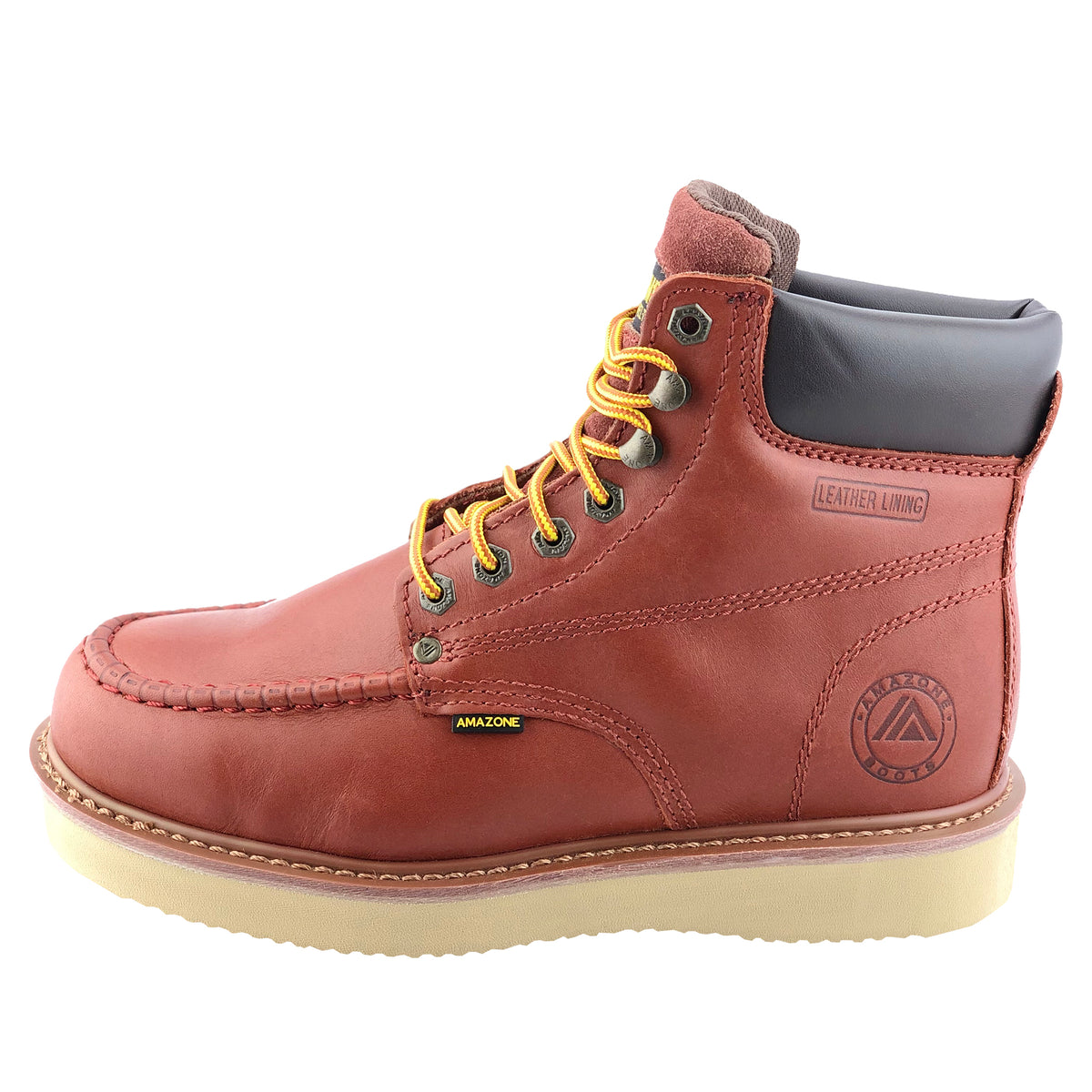 maroon work boots